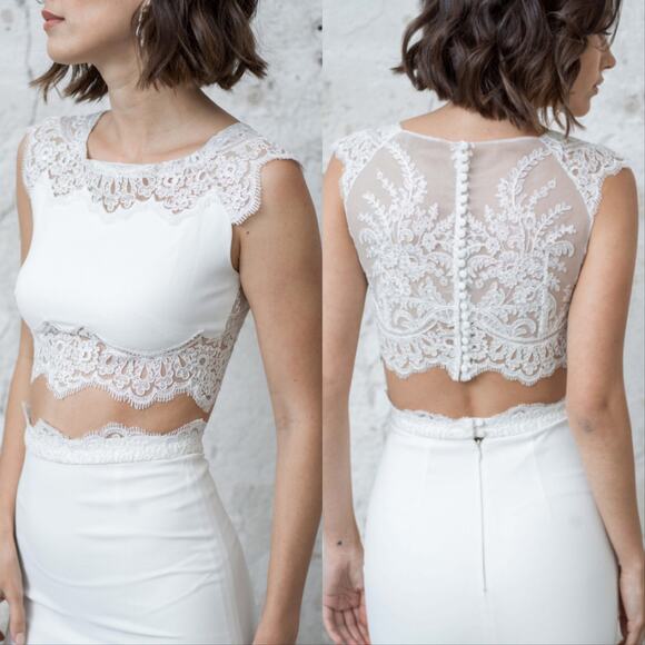 Rime Arodaky Caplan Lace Top - Picture 1 of 5